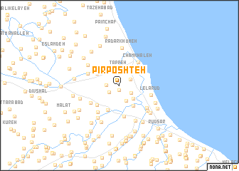 map of Pīr Poshteh