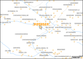 map of Pīr Qāsem