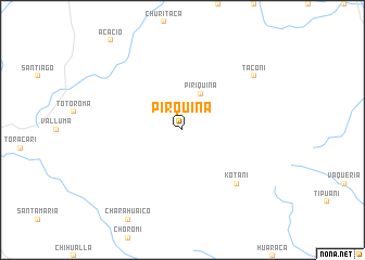 map of Pirquiña