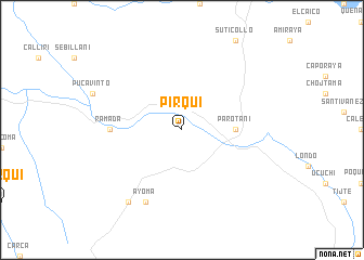 map of Pirqui