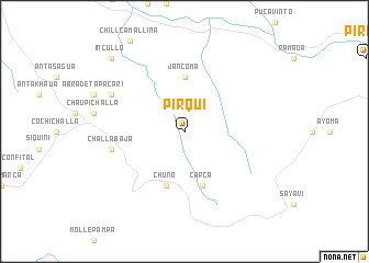 map of Pirqui