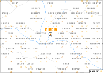 map of Pirrís