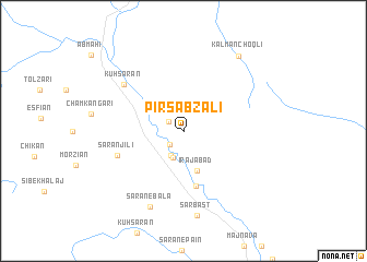 map of Pīr Sabz ‘Alī