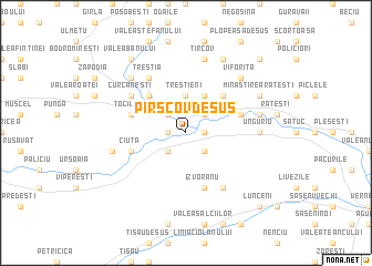 map of Pîrscov de Sus