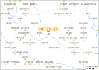 map of Pîrşcoveni