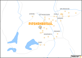 map of Pīr Shāh Bandul