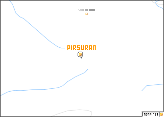 map of Pīr Sūrān