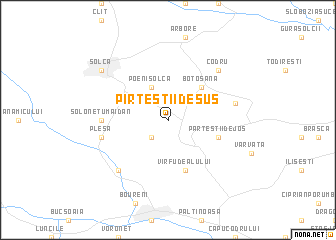 map of Pîrteştii de Sus