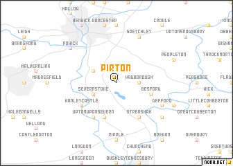 map of Pirton