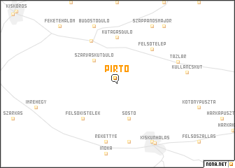 map of Pirtó