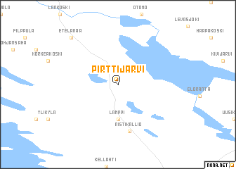 map of Pirttijärvi