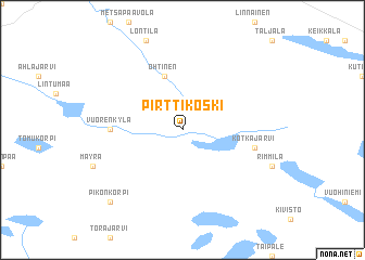 map of Pirttikoski