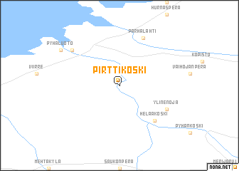 map of Pirttikoski