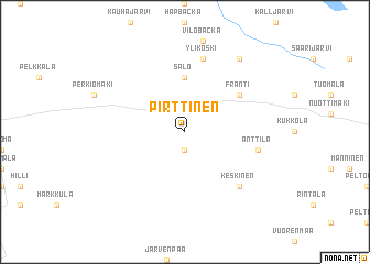 map of Pirttinen
