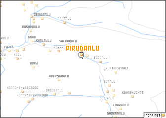 map of Pīrūdānlū