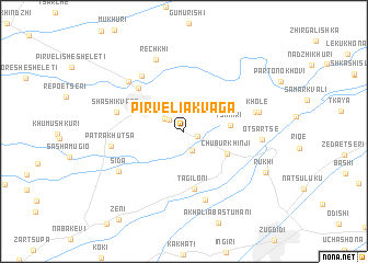 map of Pirveli Akvaga