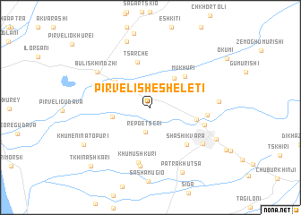 map of Pirveli-Shesheleti