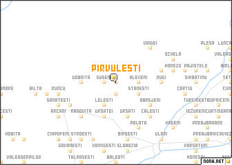 map of Pîrvuleşti