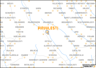 map of Pîrvuleşti