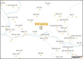 map of Pīr Wusū