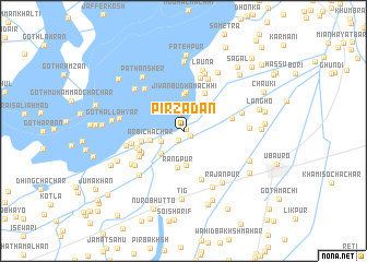 map of Pīrzādan