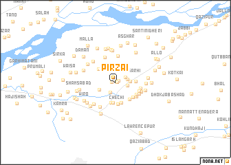 map of Pīrzai