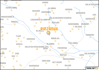 map of Pīr Zanūk