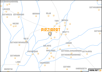 map of Pīr Ziārat