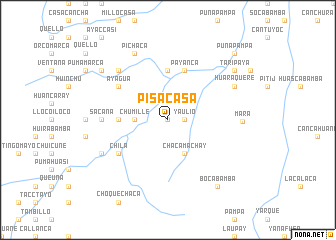 map of Pisacasa