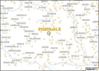 map of Pisana Jela