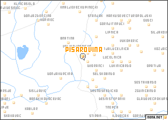 map of Pisarovina