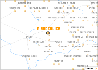 map of Pisarzowice