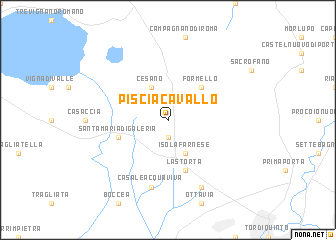 map of Pisciacavallo