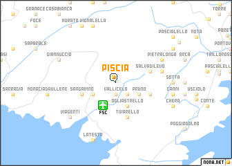 map of Piscia