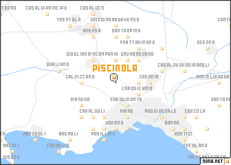 map of Piscinola