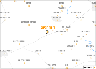 map of Pişcolt