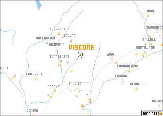 map of Piscone