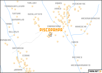 map of Pisco Pampa