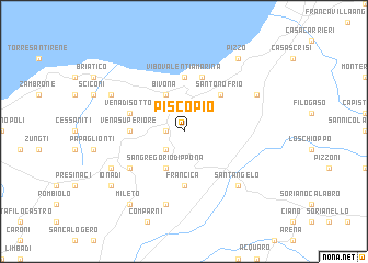 map of Piscopio