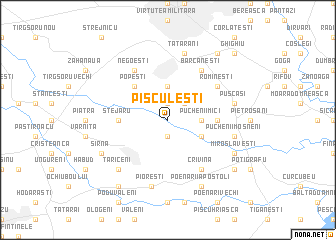 map of Pisculeşti