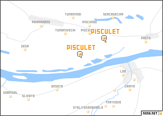 map of Pisculeţ