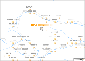 map of Piscu Radului