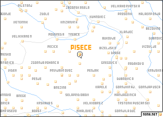 map of Pišece