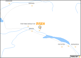 map of Pīseh