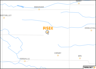 map of Pisek