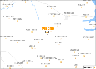 map of Pisgah