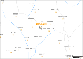 map of Pisgah