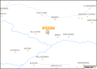 map of Pisgah