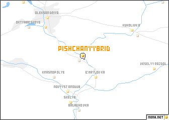 map of Pishchanyy Brid