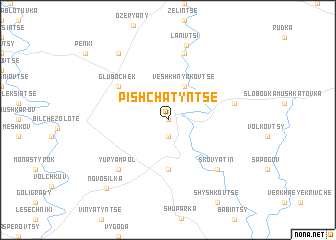 map of Pishchatynʼtse